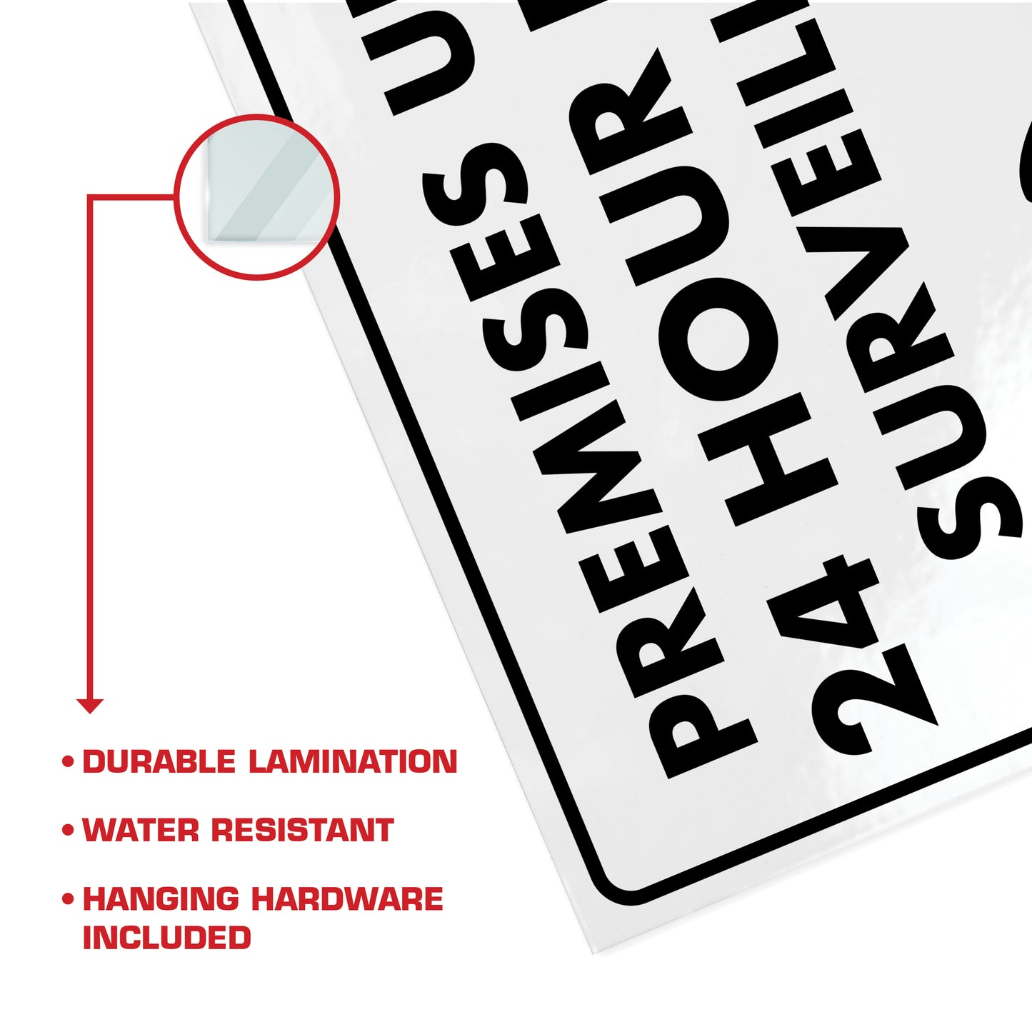 Premises Under 24 Hour Feline Surveillance - 8.5" x 11" Funny Laminated Sign