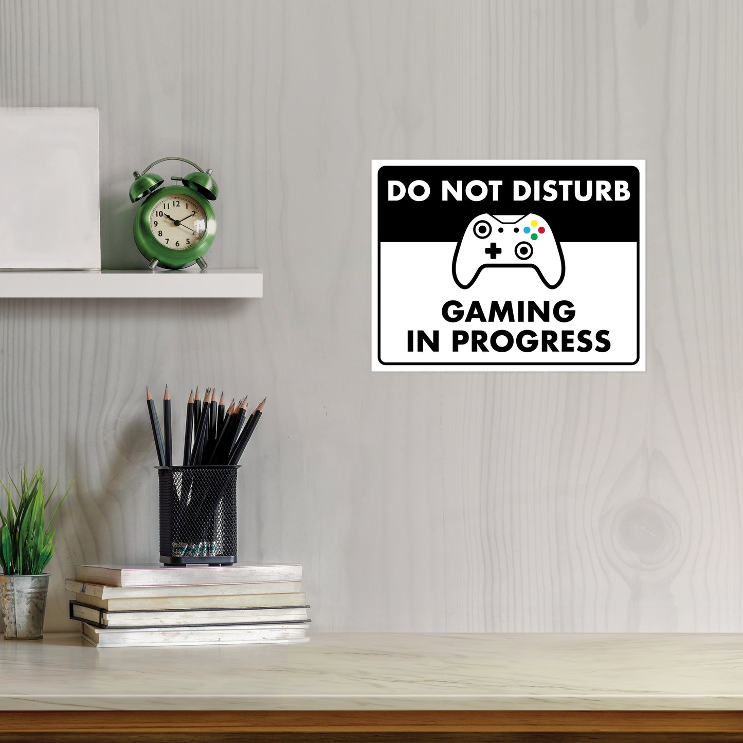 Do Not Disturb - Gaming in Progress - 8.5" x 11" Funny Laminated Sign