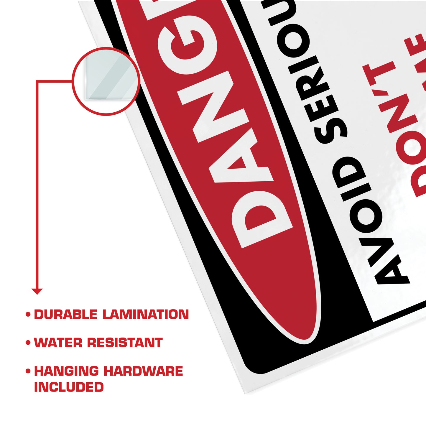 Danger - Avoid Serious Injury, Don't Tell Me How to Do My Job - 8.5" x 11" Funny Laminated Sign