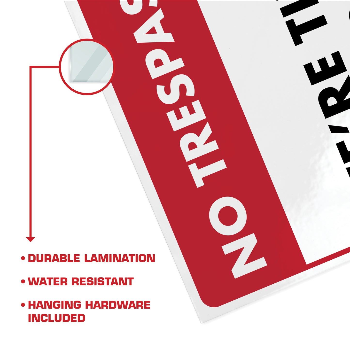 No Trespassing We're Tired of Hiding the Bodies - 8.5" x 11" Funny Laminated Sign