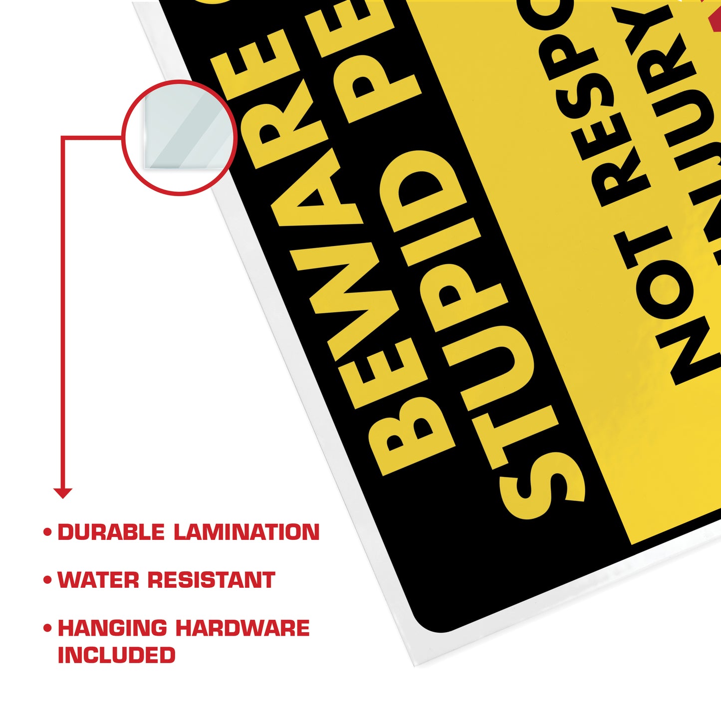 Beware of Stupid People - 8.5" x 11" Funny Laminated Sign