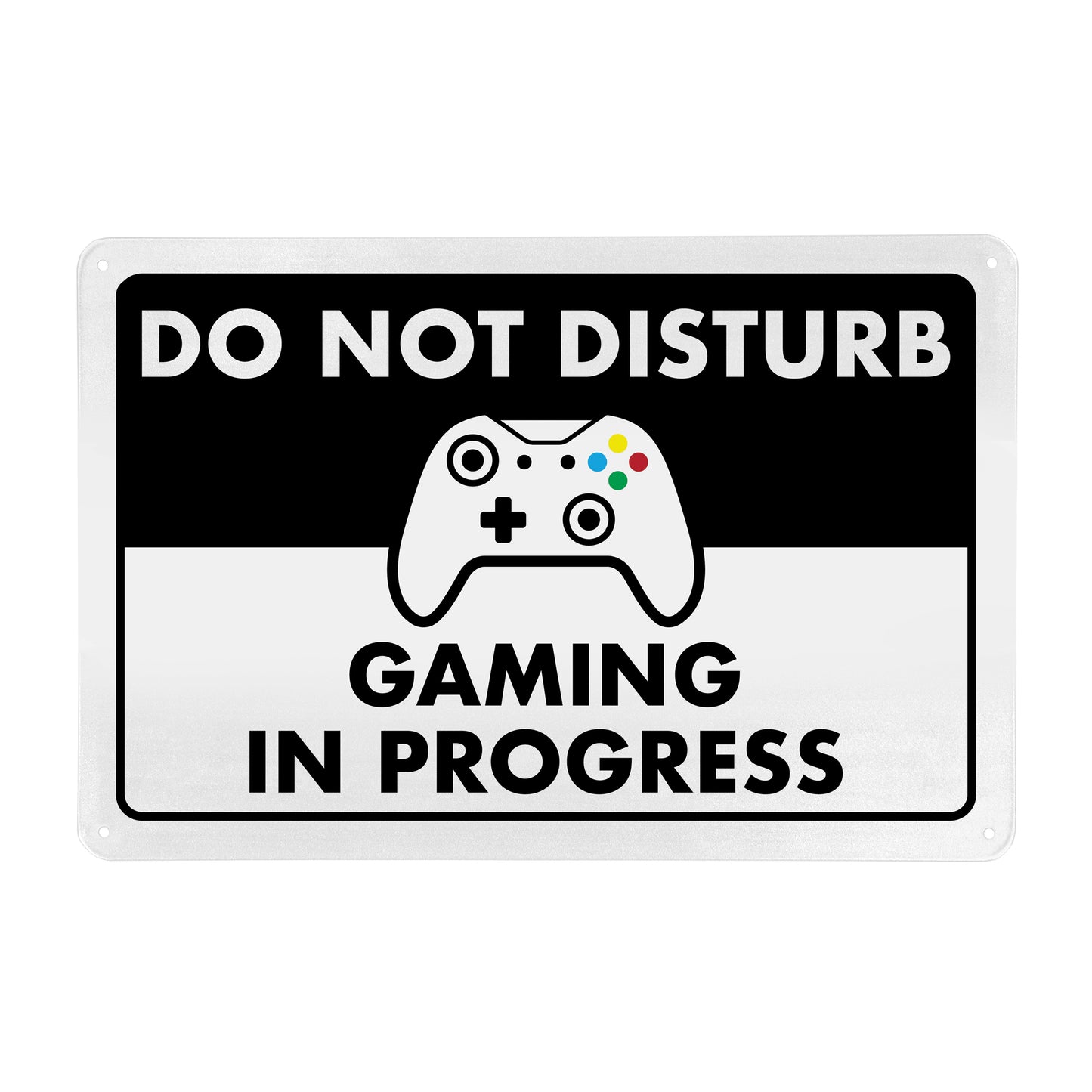 Do Not Disturb - Gaming in Progress - 8" x 12" Funny Metal Sign