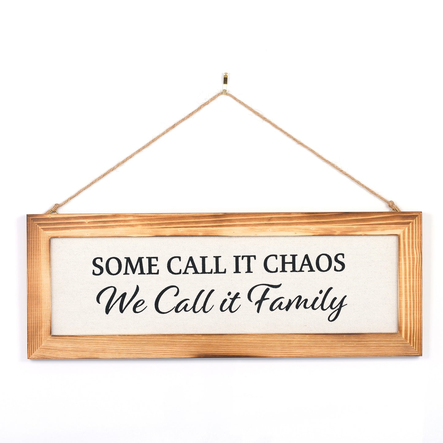 Some Call it Chaos, We Call it Family - 16" x 6" Canvas Sign