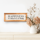 Happiness is a Home Full of Family - 16" x 6" Canvas Sign