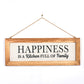 Happiness is a Kitchen Full of Family - 16" x 6" Canvas Sign