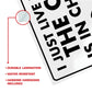 I Just Live Here, the Cat is In Charge - 8.5" x 11" Funny Laminated Sign