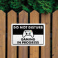 Do Not Disturb - Gaming in Progress - 8" x 12" Funny Metal Sign