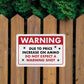 Warning - Due to Price Increase on Ammo Do Not Expect a Warning Shot - 8" x 12" Funny Metal Sign