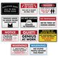Abandon Hope All Ye Who Enter Here - 8" x 12" Funny Metal Sign